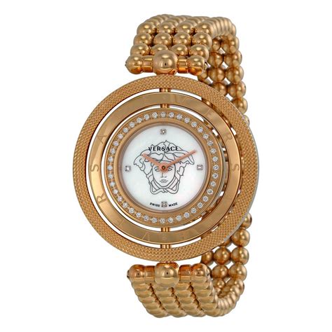 versace eon spinning bezel mother of pearl dial ladies watch|Women's Eon Stainless Steel Mother of Pearl Dial .